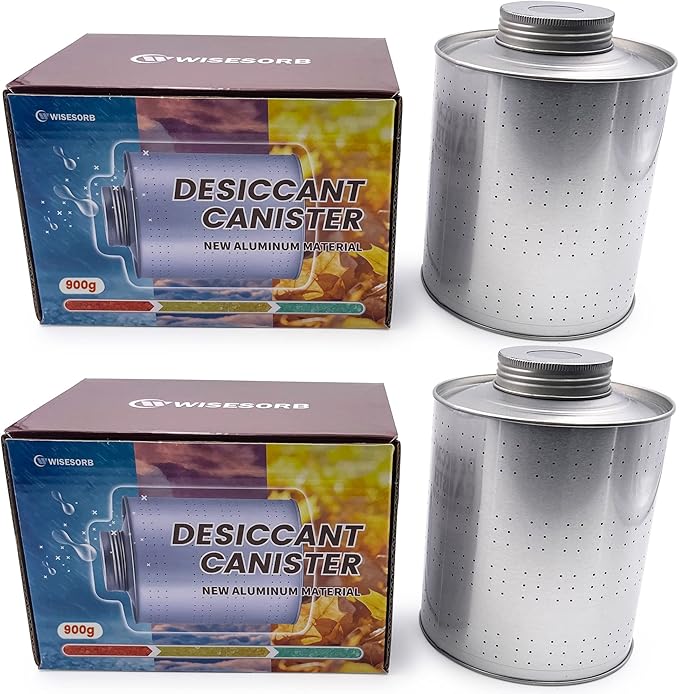 900 Gram 2 Pack Dehumidifiers for Home, Rechargeable Gun Safe Dehumidifier, Gun Safe Accessories 2 LBS Dehumidifier for Basement, Closet, Garage, Safe, Car, Moisture Absorbers Desiccants by Wisesorb