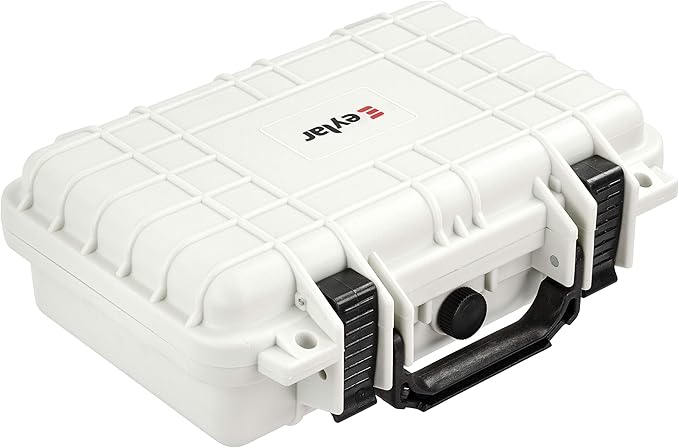 Eylar Protective Gear and Camera Hard Case Waterproof Dry Box with Foam 11.6 Inch 8.3 Inch 3.8 Inch (White) by Eylar