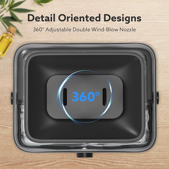 CHIVALZ Humidifiers for Bedroom Large Room Home, 6L Cool Mist Humidifier for Baby and Plant, Oil Diffuser, Top Fill Humidifier with Night Light, Quiet 23dB, Up to 26H, Black 1Pack - Image 7
