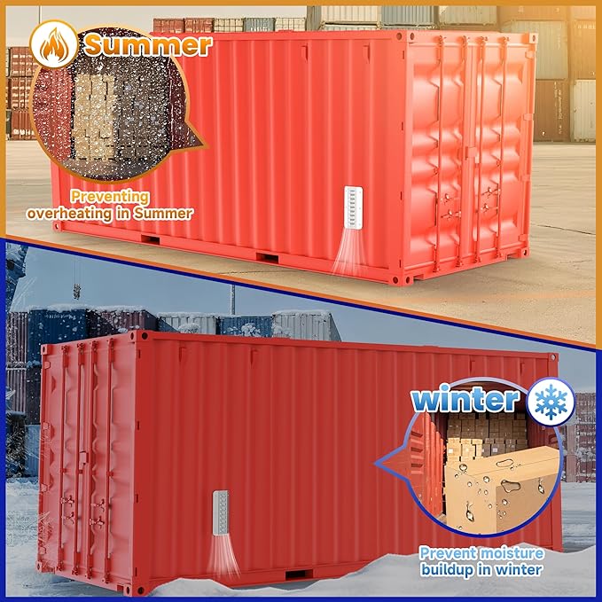 4pcs Shipping Container Vent, Shipping Container Vents for Preventing Condensation and Excessive Heat in 20 Ft New and Used Sea Cans, Conex Container Accessories for Passive Ventilation - Image 5