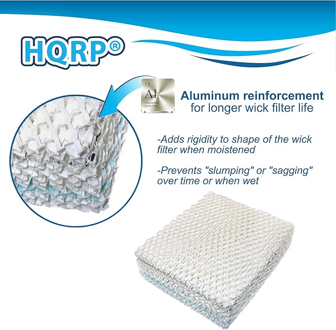 HQRP Wick Filter Replacement Compatible with Essick Air AIRCARE 1043 fits EP9 EP9R 800 Series AIRCARE Essick Air Humidifiers - Image 5