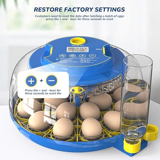 Incubator for Hatching Eggs with Automatic Egg Turning & Temperature/Humidity Control, 18 Egg Incubator for Chicken/Quail/Duck/Goose Eggs - Image 8