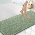 Smiry Luxury Chenille Bathroom Rugs 59x24, Extra Soft and Absorbent Shaggy Bath Mat, Machine Washable, Non-Slip Plush Carpet Runner for Tub, Shower, and Floor, Home Decor Accessories, Sage Green by Smiry