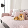 OTOB Cooling Dog Couch Cover Ice Silk Fiber, Washable & Non Slip Sofa Slipcovers Mat, Soft Couch Cover Cooling Mat, Durable Pet Friendly Furniture Protector Covers(Pink, 28"*59") by OTOB