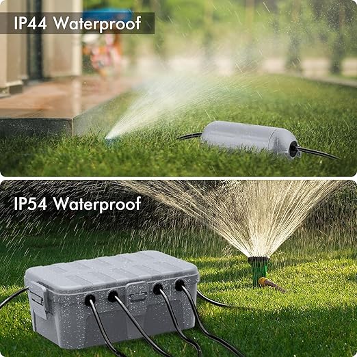 RESTMO 5-Piece Outdoor Waterproof Electrical Box Set – 12.5" x 8.5" x 5" Large & 7.1" x 2.3" x 2.3" Small, Weatherproof Boxes for Power Strip, Outlet, Plug, Socket, Timer, Holiday Light, Light Gray - Image 7