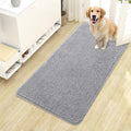 OLANLY Dog Door Mat for Muddy Paws 44x24, Absorbs Moisture and Dirt, Absorbent Non-Slip Washable Doormat, Quick Dry Chenille Mud Mat for Dogs, Entry Indoor Entryway Carpet for Inside Floor, Light Grey by OLANLY