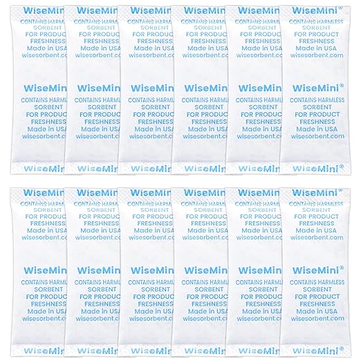 200Pcs 5g Desiccant Packs, Premium Silica Gel Packets, Food Safe Desiccant for Storage, Moisture Absorbers Pack by Wisesorb