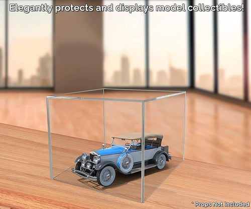 12" x 12" x 9" Clear Acrylic Display Box with One Open Side No Lid Versatile Square Dust Cover Retail Product Riser or Merchandise Storage Bin by Marketing Holders - Image 2