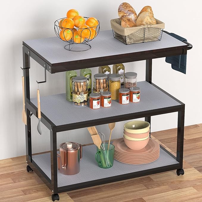 Shelf Liners for Kitchen Cabinets Refrigerator Liners Waterproof Kitchen Cupboard Liner Non-Slip Drawer Mats Non Adhesive Fridge Mats for Shelves - Clear 11.8 x 118 Inches - Image 7
