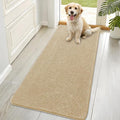 OLANLY Dog Door Mat for Muddy Paws 70x35, Absorbs Moisture and Dirt, Absorbent Non-Slip Washable Doormat, Quick Dry Chenille Mud Mat for Dogs, Entry Indoor Entryway Carpet for Inside Floor, Beige by OLANLY