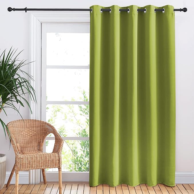 NICETOWN Bedroom Blackout Curtain Panel, 1 Panel, 70 x 84 inch, Fresh Green, Privacy Window Thermal Insulated Blackout Drape/Drapery for Loft, Guestroom by NICETOWN