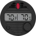 HygroSet II Round Adjustable Digital Hygrometer for Humidors with Easy Calibration & 10 Second Refresh Rate | Precision Temperature & Humidity Monitoring for Enthusiasts - Battery Included by Quality+Importers