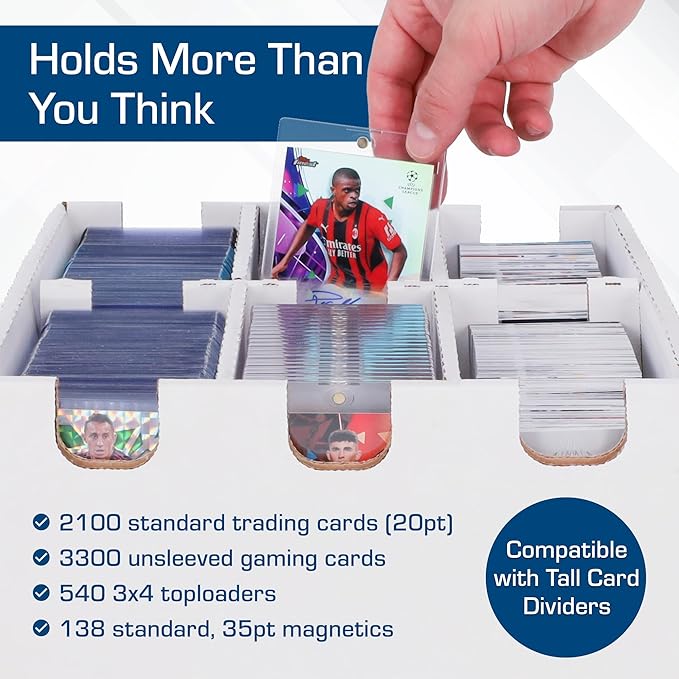 BCW 6-Cell Cargo Card Storage Box 3x2-2 Pack | Holds 2100 Cards | Fits Toploaders, Magnetics, and More - Image 4