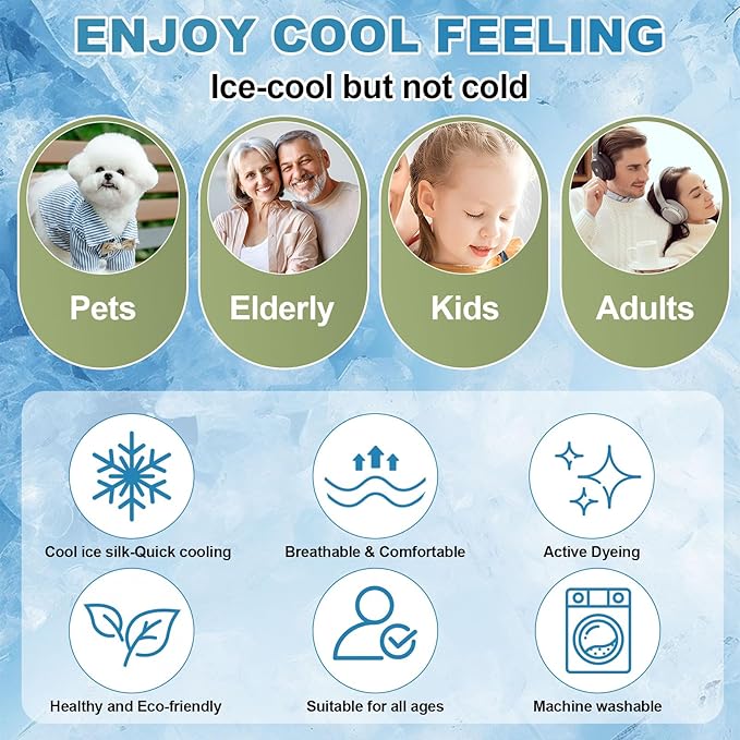 OTOB Cooling Dog Couch Cover Ice Silk Fiber, Washable & Non Slip Sofa Slipcovers Mat, Soft Couch Cover Cooling Mat, Durable Pet Friendly Furniture Protector Covers (Green, 28"*70") - Image 5