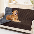 Smiry Waterproof Dog Bed Cover Pet Blanket, Soft Washable Dog Blanket for Furniture Bed Couch Sofa Reversible, Checkered (52"x82", Chocolate/Dark Grey) by Smiry