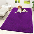 OLANLY Dog Door Mat for Muddy Paws 59x35, Absorbs Moisture and Dirt, Absorbent Non-Slip Washable Doormat, Quick Dry Chenille Mud Mat for Dogs, Entry Indoor Entryway Carpet for Inside Floor, Purple by OLANLY