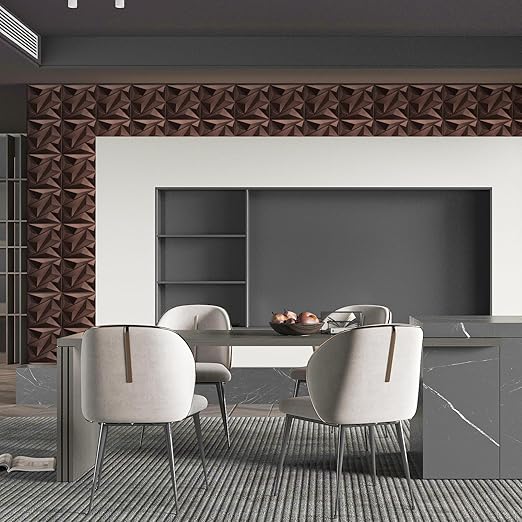 Art3dwallpanels Antique Copper 33 Pack 3D Wall Panels for Interior Decor, PVC Textured Wall Panels 12''x12'' Cover 32.Sq.Ft.Antique Copper - Image 9