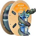 ERYONE Silk Tri Color PLA Filament 3D Printer 1.75mm +/- 0.03mm, Multicolor Filament Tricolor PLA 1KG(2.2lbs) Cardboard Spool, Dark Green & Midnight Blue & Black by ERYONE
