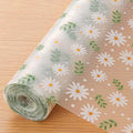 INNOLITES Shelf Liner for Cabinets, Non-Adhesive for Kitchen Drawer Liner, Waterproof Shelf Paper with Floral Pattern, Durable Easy to Clean (Green Daisy, 23.6" x 236") by INNOLITES