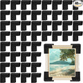 48 Pcs Foam Corner Protectors for Shipping, L-Shaped Edge Guards for TV Moving Box, Picture Frames, Mirrors, and Furniture, Must-Have Moving Supplies (Silk Black) by Pwbarwq