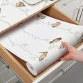 Shelf Liner for Kitchen Cabinets Non Adhesive Drawer Liner,Cabinet Liner for Shelves,Non Slip Kitchen Drawer Liners for Dresser,Waterproof Shelf Paper for Refrigerator,Cupboard,12In x 16.4FT by Quttisay