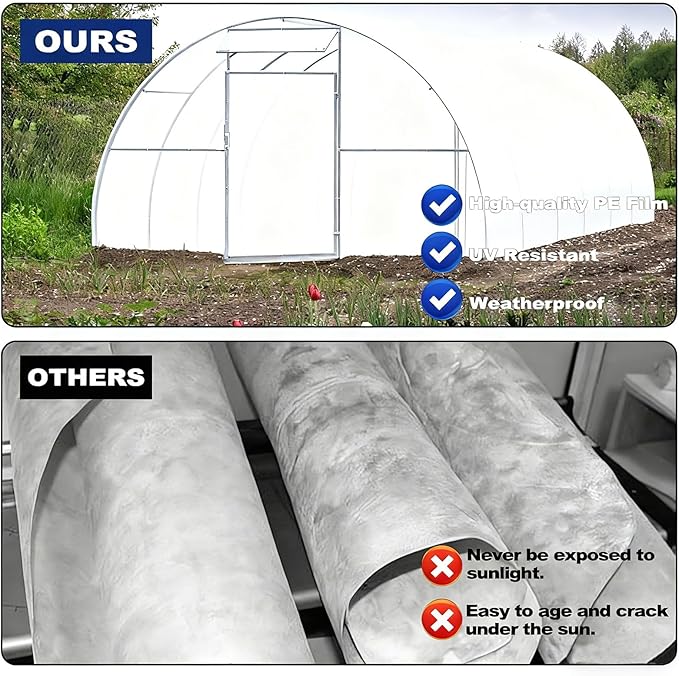10'x100' Crawl Space Vapor Barrier, 10mil Film Plastic Sheeting, Heavy Duty Polyethylene Film, Ideal for Crawl Space, Garden, Basement, White - Image 3