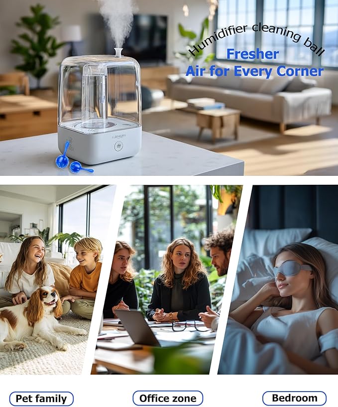ZhenD 16 Pack Humidifier Cleaner Anti-Scale Balls: Stop White Dust, Extend Humidifier Life, Prevents Hard Water Build-Up, Easy Use - Image 6
