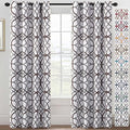 H.VERSAILTEX Blackout Curtains 84 inch Length 2 Panels Set Thermal Curtains & Drapes Window Treatment Noise Reducing Geometric Modern Grommet Living Room Curtains for Bedroom - Brown and Gray by HVERSAILTEX