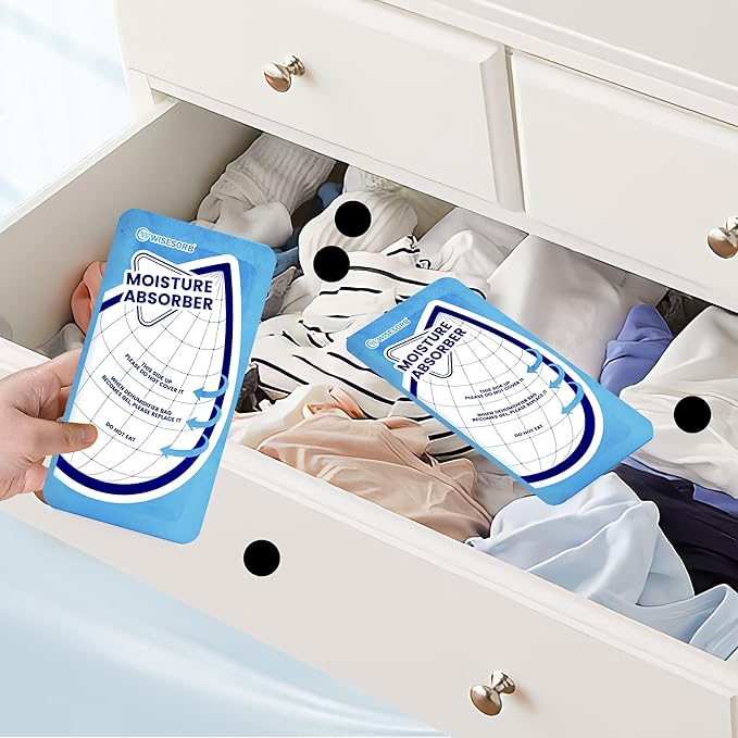 25 Gram Moisture Absorbers, 20 Packs Dehumidifier Bags for Bathrooms, Basements, Rvs, Humidity Packets for Closet - Image 7