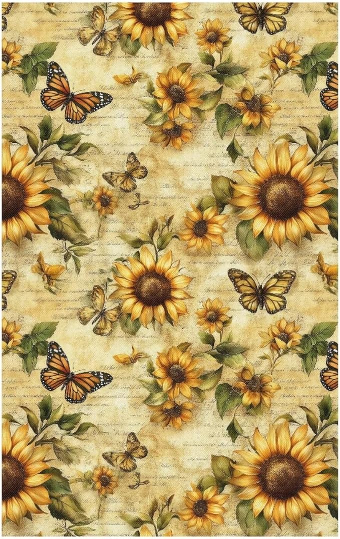Fashion Headrest Cover for Recliner Sunflower Butterfly Portable Washable Dust Cover for Couch Wear Resistant Protector for Couch Easy to Install - Image 7