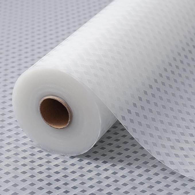 Shelf Liners for Kitchen Cabinets Refrigerator Liners Waterproof & Oil-Proof Kitchen Cupboard Liner Non-Slip Drawer Mats EVA Material Non Adhesive Fridge Liner for Shelves Clear 35.4 x 236.2 Inches - Image 8