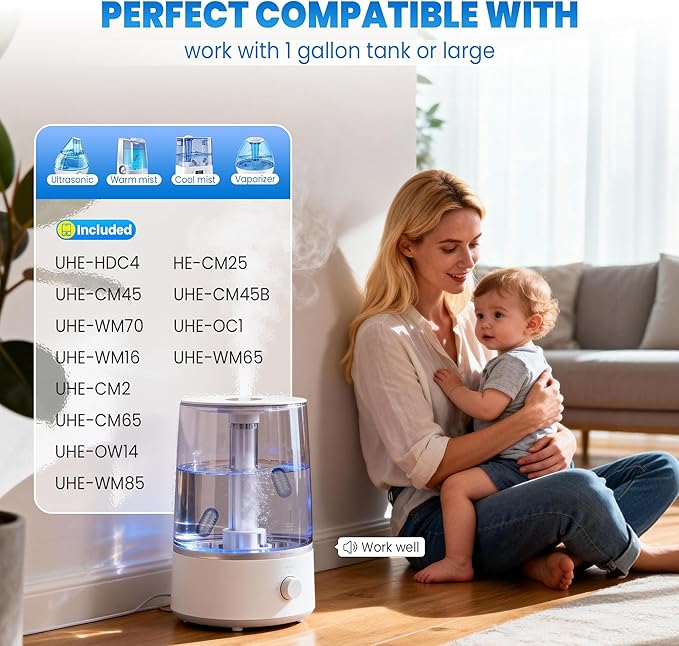 Demineralization Cartridge for Ultrasonic Humidifiers, Prevent Hard Water Build-Up, Reduces White Dust, Purifies Water Pack of 20 - Image 6