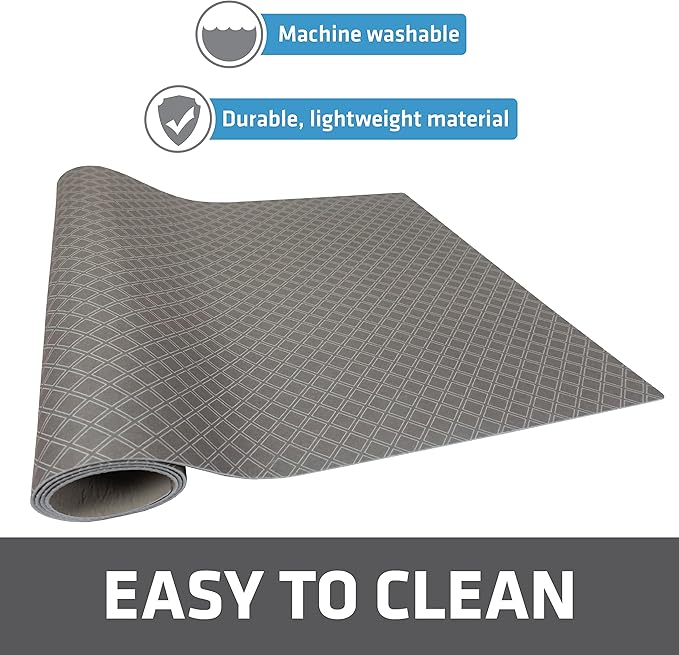 Drymate Premium XL Under Sink Mat, Waterproof Cabinet Protection Mats for Kitchen & Bathroom, Absorbent Shelf Liners, Slip-Resistant, Non-Adhesive, Machine Washable (USA Made)(24”x59”)(Taupe) - Image 6
