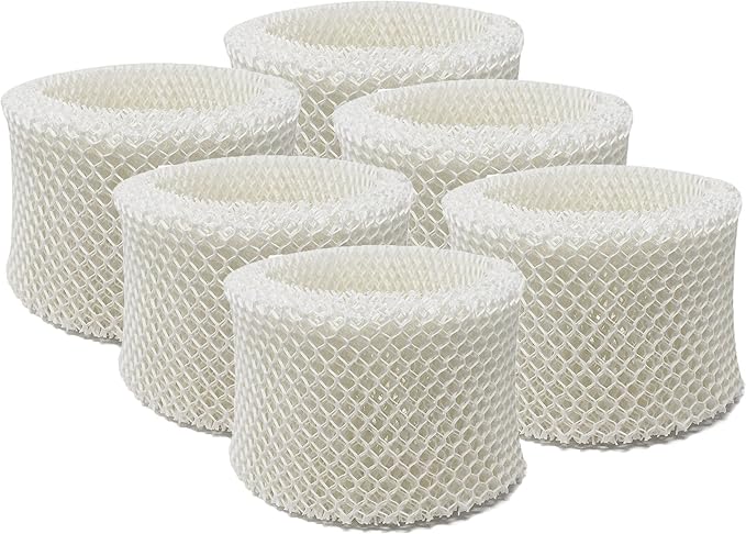 Multi-Pack 6 Pack Premium Paper Wick Filter Replacement for humidifier, Compatible Replacement for Honeywell HAC-504AW HAC-504, Protec WF2, BestAir HW500 by NATURAL+BREEZE