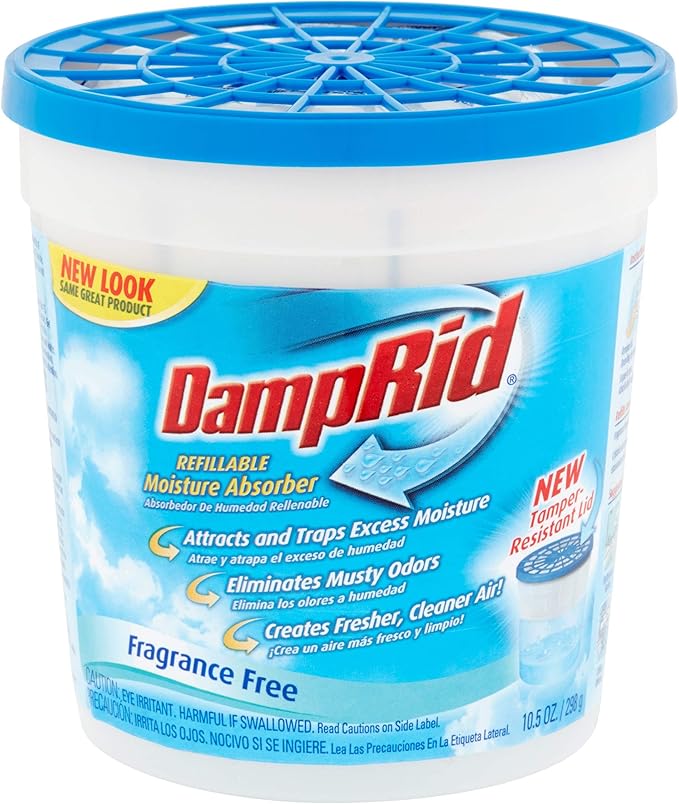 DampRid Refillable Moisture Absorber, Fragrance Free, 10.5 Ounce (Pack of 6) - Image 2