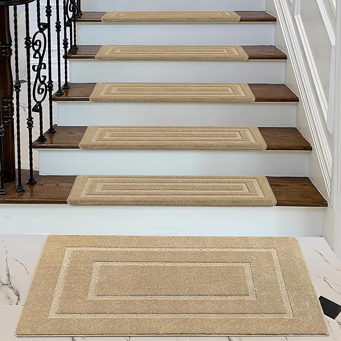PURE ERA Carpet Stair Tread Landing Mat Tape Free Self Adhesive Non Slip Skid Resistant Indoor Doormat Area Rug Floor Mat for Kitchen Bathroom Workstations Washable 2' X 3' - Image 2