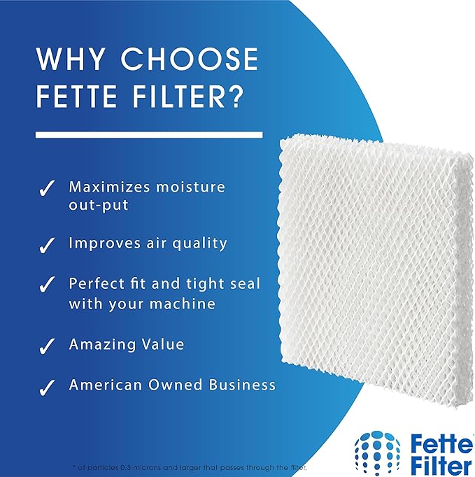 Fette Filter - Filter T Humidifier Wicking Filters Compatible with Honeywell HFT600T HFT600PDQ for Honeywell Tower Humidifier HEV615 Series & HEV620 Series. Includes 2 Replacement Filters. - Image 5