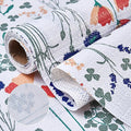 Drawer and Shelf Liner for Kitchen Cabinets 12INx20FT, Non Adhesive, Non Slip Drawer Liner Shelf Paper for Kitchen, Waterproof Floral Shelf Liner (Purple red Floral) by Unknown