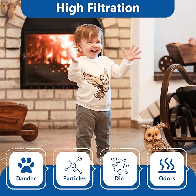 Funmit Humidifier Filters Replacement for Honeywell Humidifier Filter HAC-504 HAC-504AW and Honeywell Filter A, Replacement for Honeywell HCM-350 HCM-500 HCM600 Cool Mist Humidifiers, 4 Pack, White - Image 4