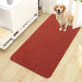 OLANLY Dog Door Mat for Muddy Paws 44x24, Absorbs Moisture and Dirt, Absorbent Non-Slip Washable Doormat, Quick Dry Chenille Mud Mat for Dogs, Entry Indoor Entryway Carpet for Inside Floor, Maple Red by OLANLY