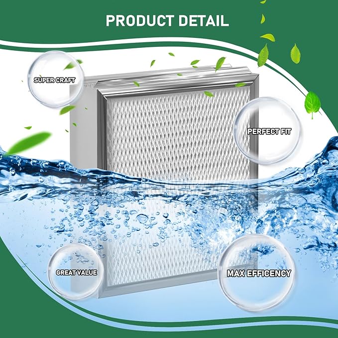 Carmerny 990-13 Humidifier Vapor Water Pad Filter Compatible with GeneralAire 990-13 G13 Humidifier Replacement Evaporator Pad Media Filter for Models 709 990 1040 1042 1137 SL16, GFI #7002, 4-Pack - Image 4