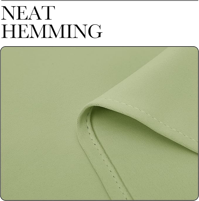 NICETOWN Curtains for Bedroom, Green Nursery Curtains Thermal Insulated, Grommet Top Blackout Drapes for Son's Room Privacy (Sage Green, 1 Pair, 42 x 63 inches) - Image 4