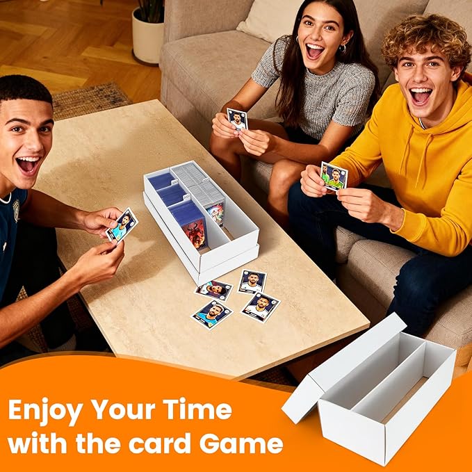 4 Pack Trading Card Storage Box - 2 Rows Divided Cardboard Case, Compatible with Top Loader One Touch for Sports Card Storage - Image 6