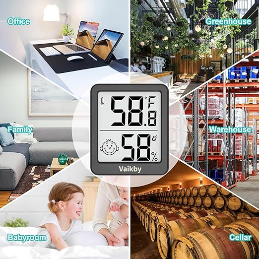 Indoor Humidity Meter Hygrometer 3Pack, Room Thermometer for Accurate Room Temperature Monitor, Digital Hygrometer with Indoor Thermometer for Home, Baby Nursery, and Humidity Sensor Enhanced Comfort - Image 8