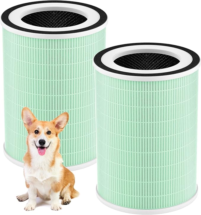 2 Pack HEPA KILO Pet Filter, Compatible with Afloia KILO, KILOPLUS, KILOPRO, MIRO,MIRO PRO and MORENTO MR-Kilo, Kalo Air Pur ifier, 360° 4-Stage Filtration, Green by WILERDA