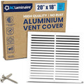 20x18 Inch (Duct Opening) Air Return Vent Cover Decorative – Premium Aluminum AC Vent Cover for Ceiling & Wall, Rustproof Grille, Ideal for Home HVAC Grille, Durable & Easy to Install by ACLAMINAIRE by LAMINAIRE