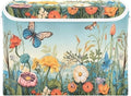 xigua Colorful Flower Pattern Storage Bins with Lids and Carrying Handle,Foldable Storage Boxes Organizer Containers Baskets Cube with Cover for Home Bedroom Closet Office by LLCxigua