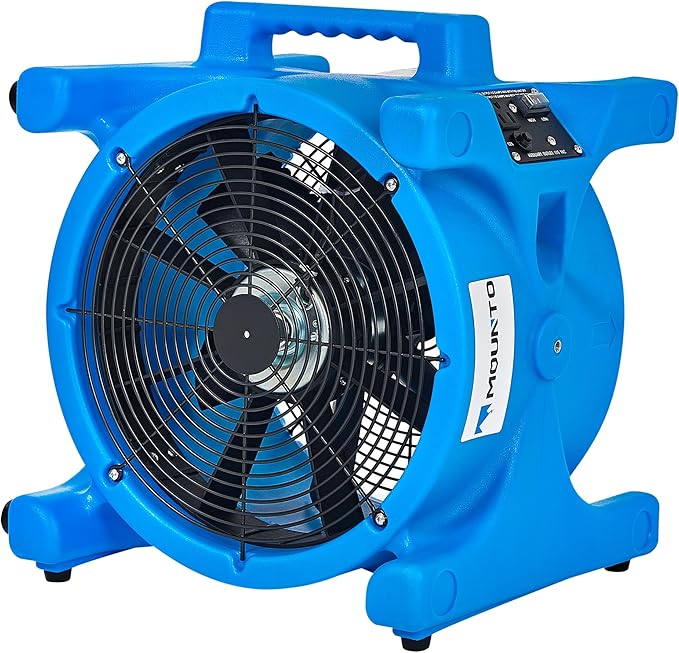 MOUNTO AM20DF 1/5 HP 1800 CFM Axial Air Mover Blower Fan - Powerful Down Draft Fan for Drying, Cooling, and Ventilation by MOUNTO