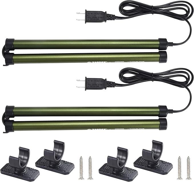 2 Pack Gun Safe Dehumidifier Rod | Dehumidifier Rod For Enclosed Spaces, Gun Safe & Vault, Cabinets | Protect Valuables & Stop Humidity, & Moisture | Foldable, 4 Mounting Brackets | 24''/61cm by Zarpax