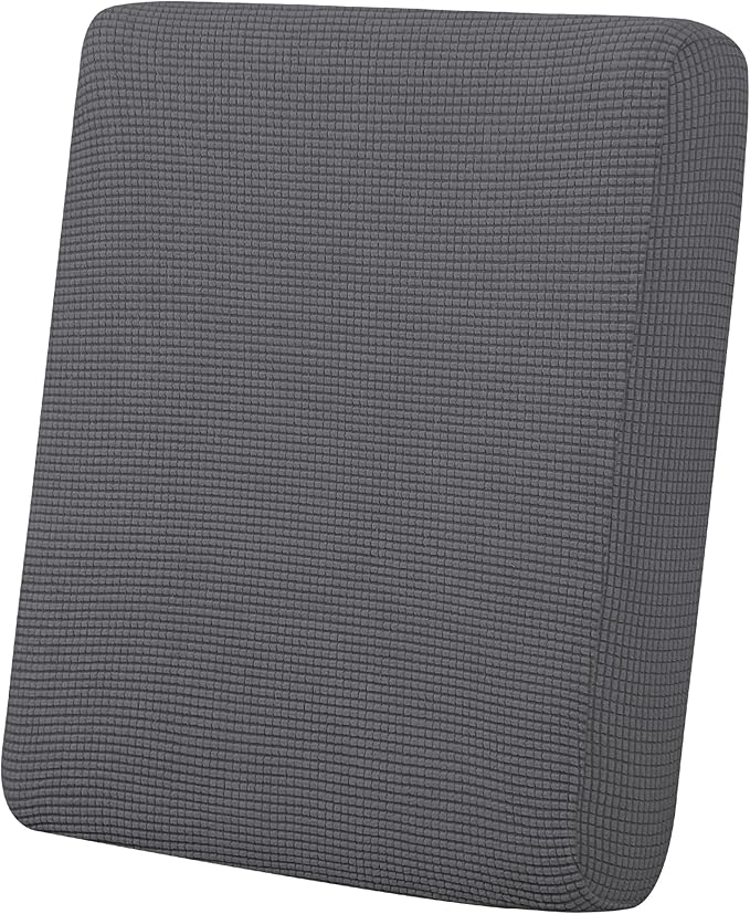 Easy-Going Stretch Chair Cushion Cover Sofa Cushion Furniture Protector Sofa Seat Sofa Slipcover Sofa Cover Soft Flexibility with Elastic Bottom(Chair Cushion, Grey) by Easy-Going